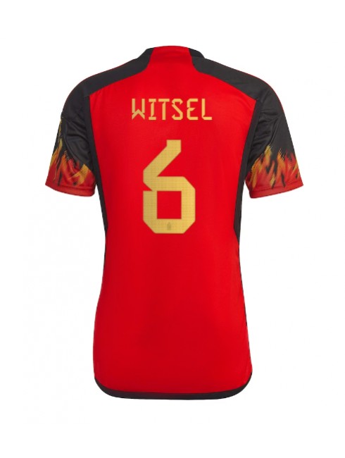 Belgien Axel Witsel #6 Replika Hemmakläder VM 2022 Kortärmad